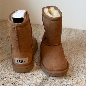 UGG Tan Suede Boots with Plush Lining